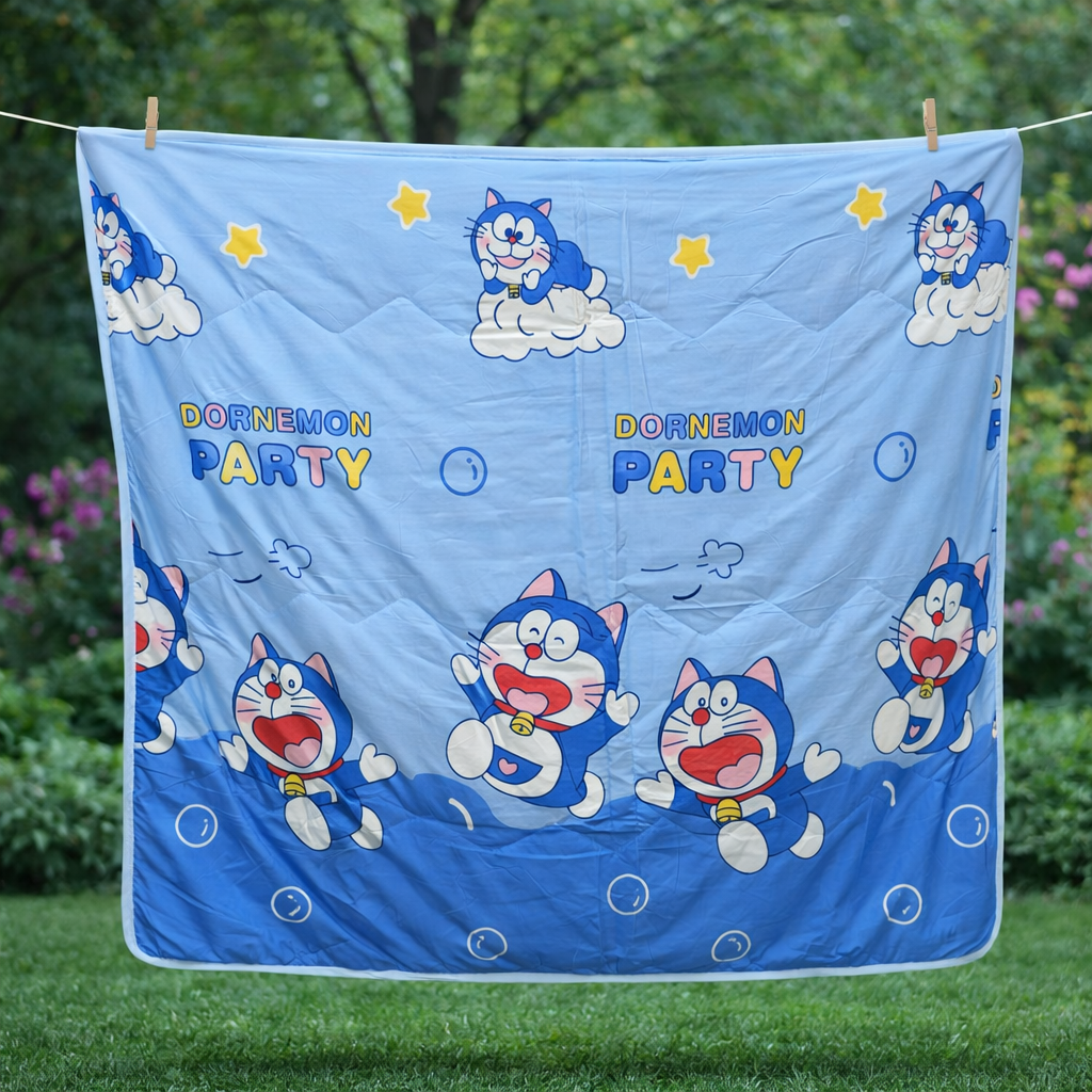 Super Soft Baby Blanket with Cartoon Prints for Newborn to 3 Years(Dorimon)code:NBE,knit